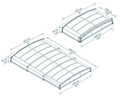Pooltak Majorca 670 x 470 cm Canopia by Palram